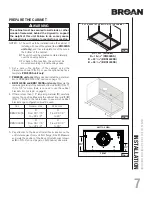 Предварительный просмотр 7 страницы NuTone BBN1243SS Installation Use & Care Instructions