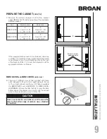 Предварительный просмотр 9 страницы NuTone BBN1243SS Installation Use & Care Instructions