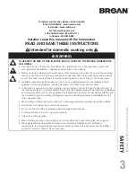 Preview for 3 page of NuTone BBN3306SS Installation Use & Care Instructions