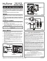 NuTone BK142LWH Instructions preview