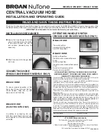 NuTone BN32DV Installation And Operating Manual preview