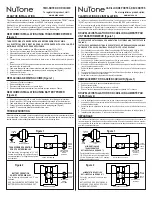 Preview for 1 page of NuTone C905 Installation Instructions