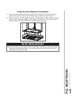 Preview for 21 page of NuTone CAPTUR BKDD1 Series Installation Use And Care Manual