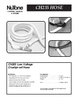 Предварительный просмотр 1 страницы NuTone CH235 HOSE Manual