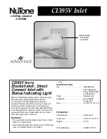 NuTone CI395V ADVANTAGE Specifications preview