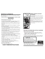 Preview for 2 page of NuTone CT600 Operating Instructions Manual