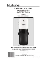 NuTone CV400 Operating Instructions Manual preview