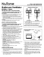 NuTone F305C Installation Instructions preview