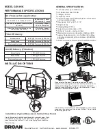 Preview for 2 page of NuTone GSVH1K Specification Sheet