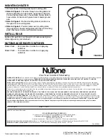 Предварительный просмотр 2 страницы NuTone H-910W Installation Instructions