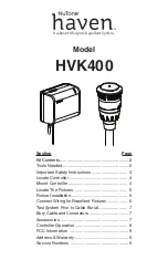 NuTone Haven HVK400 Manual предпросмотр