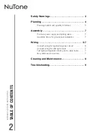 Preview for 2 page of NuTone Haven HVLFABL Assembly & Wiring Instructions