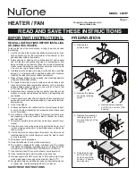 NuTone Heat-A-Vent 605RP Instructions Manual preview