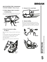 Предварительный просмотр 5 страницы NuTone inVent AE110SL Installation And Use & Care Instructions