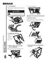 Предварительный просмотр 6 страницы NuTone inVent AE110SL Installation And Use & Care Instructions