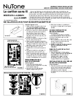 Preview for 3 page of NuTone LA-228WH Installation & Operating Instructions Manual