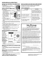 Preview for 4 page of NuTone LA-228WH Installation & Operating Instructions Manual