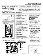 Preview for 5 page of NuTone LA-228WH Installation & Operating Instructions Manual