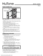 Предварительный просмотр 2 страницы NuTone LA223WH Installation & Operating Instructions