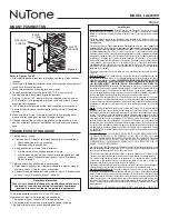 Preview for 2 page of NuTone LA224WH Installation & Operating Instructions Manual