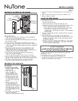 Preview for 4 page of NuTone LA225WH Installation & Operating Instruction