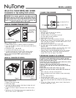 Preview for 1 page of NuTone LA226WH Installation & Operating Instructions Manual