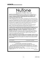 Preview for 12 page of NuTone LA522WH Installation Instructions Manual