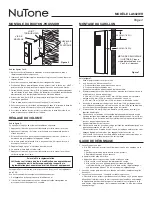 Preview for 4 page of NuTone LA542WH Installation & Operating Instructions Manual