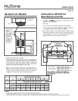 Preview for 13 page of NuTone NS54000 Series Manual