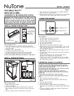 Preview for 1 page of NuTone PORTABLE PILOT LA553WH Installation & Operating Instructions