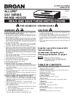 NuTone QS130 User Manual preview