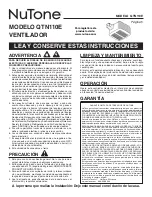 Предварительный просмотр 5 страницы NuTone QTN110E Instructions Manual