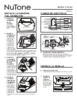 Preview for 7 page of NuTone QTN110LE Quick Start Manual