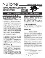 Preview for 5 page of NuTone QTREN090C Instructions Manual