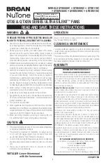 Preview for 5 page of NuTone QTXE090C Instructions Manual