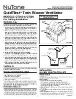 NuTone QuieTTest QT200 Installation Instructions Manual preview