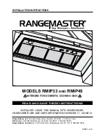 NuTone RMIP33 Installation Instructions Manual предпросмотр