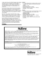 Preview for 3 page of NuTone SENSONIC MS-625 Installation Instructions