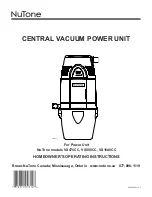 NuTone VX1040CC Operating Instructions Manual preview