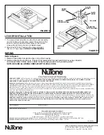 Предварительный просмотр 2 страницы NuTone WHV-20 Installation Instructions