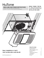 NuTone XN110L Installation Manual предпросмотр