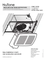 Предварительный просмотр 1 страницы NuTone ZN110 Installation Manual