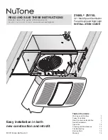 Preview for 1 page of NuTone ZN110L Installation Manual