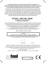 Preview for 25 page of NUTOOL NEP1200 Original Operating Instruction