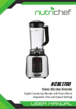 NUTRICHEF NCBL1700 User Manual preview