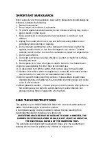 Preview for 2 page of NUTRICHEF PKWTR40 User Manual