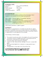 Preview for 2 page of Nutrimaster N19001 Instruction Manual