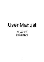 Nuu F3 User Manual предпросмотр