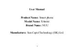 Preview for 1 page of Nuu X6mini User Manual