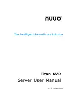 NUUO Titan NVR User Manual preview